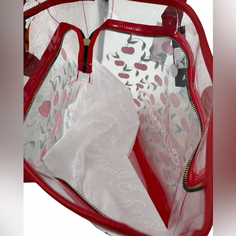 Ed Hardy Cherries Transparent Set:Large Tote Bag/Wallet - Picture 7 of 9